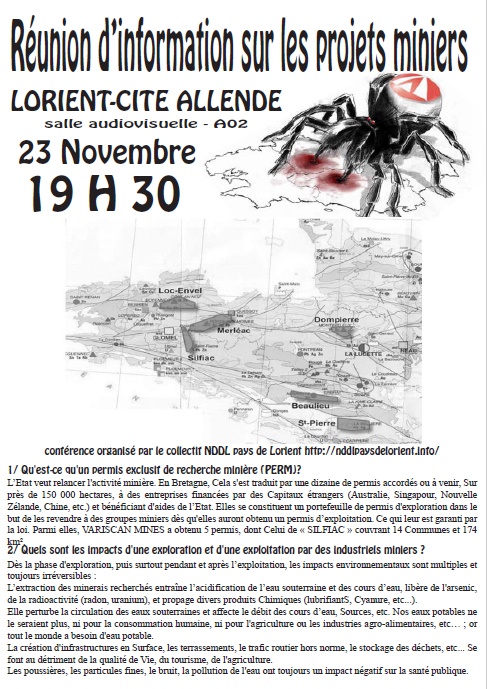 flyers - réunion publique - Lorient - 23-11-2016 