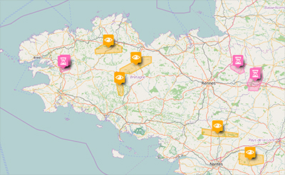Carte interactive des projets miniers en France